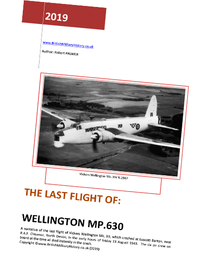 Robert Palmer's narrative of the last flight of Wellington MP630